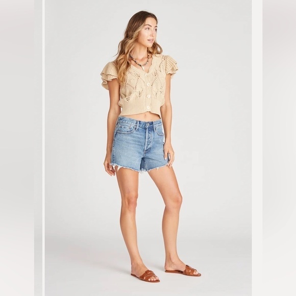 Driftwood Goldie Denim Shorts in Heather - Picture 2 of 7